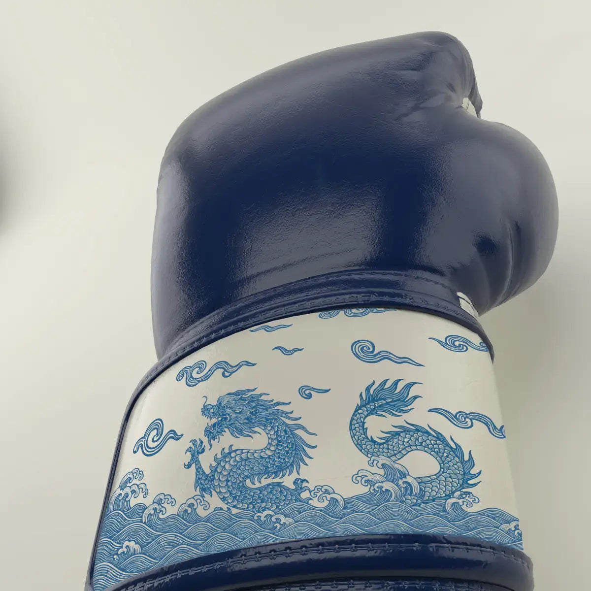 Dojo Craft Boxing Gloves - DRAGON PRINT (Blue)