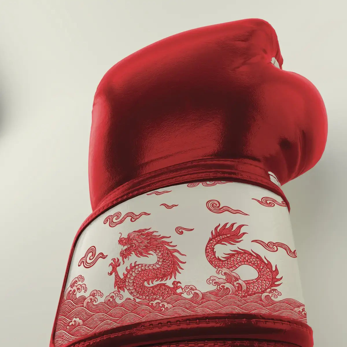 Dojo Craft Boxing Gloves - DRAGON PRINT (Red)