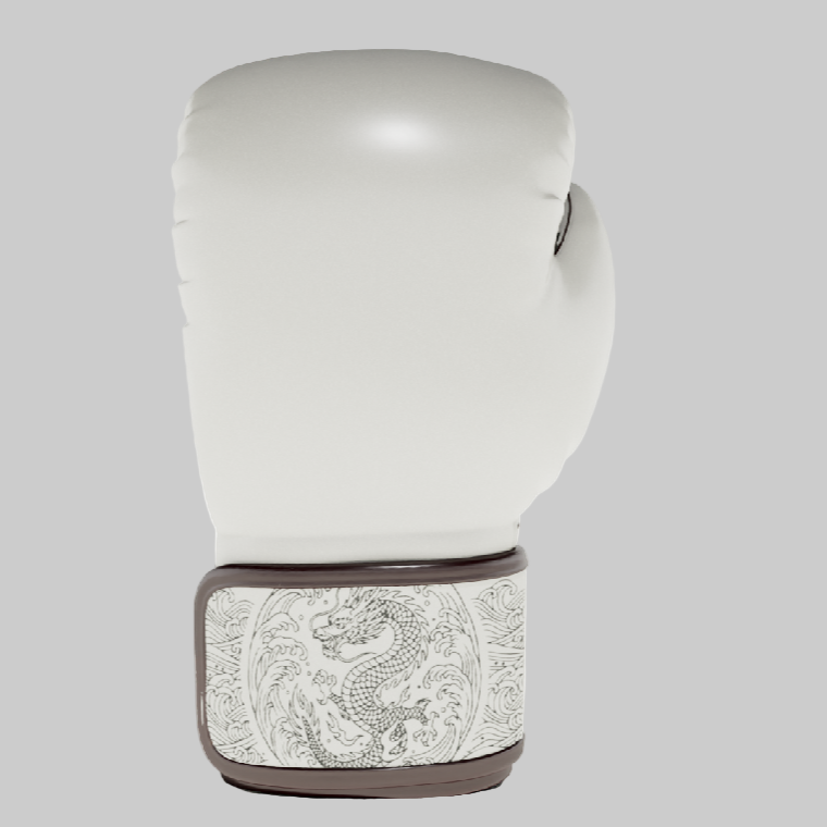 Lynx Boxing Glove - Dragon (White)